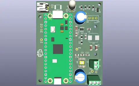 Custom vehicle controller PCB render